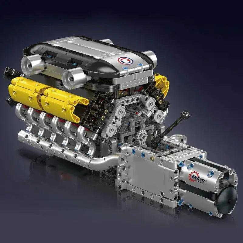  Mould King 10202 Motorized V12 Engine Car Building Set -  ToylandEU™