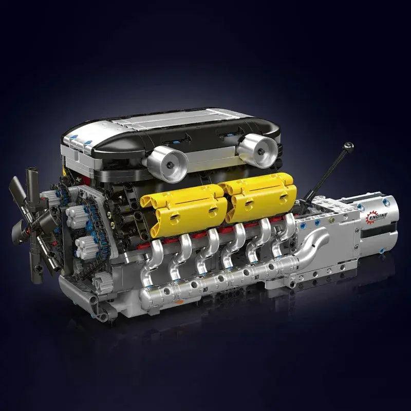  Mould King 10202 Motorized V12 Engine Car Building Set -  ToylandEU™
