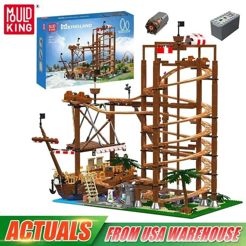  Mould King Roller Coaster Building Block Set Motorized -  ToylandEU™