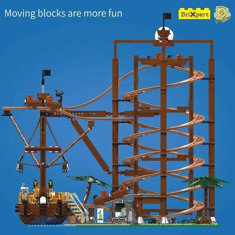  Mould King Roller Coaster Building Block Set Motorized -  ToylandEU™