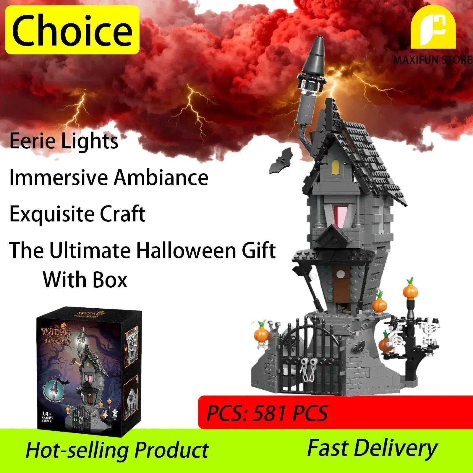  Nightmare Halloween Light Up Castle Building Block Set -  ToylandEU™