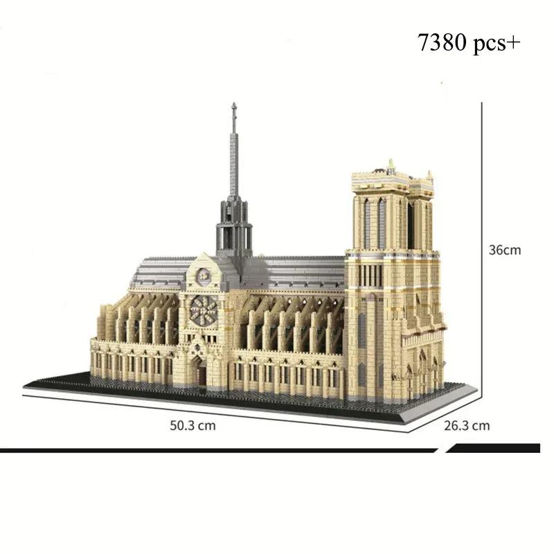 Building Block Set |NotreDame 3D Cathedral| Toylandeu™ 