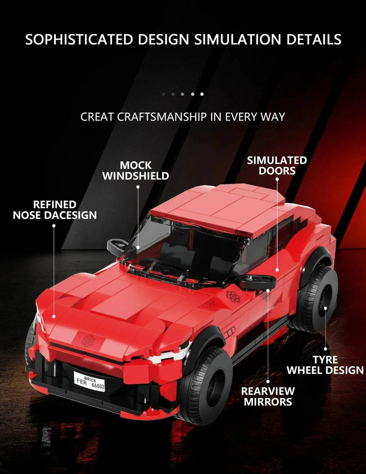  MOC 451PCS Off Road Vehicle Building Blocks City SUV Car Model MOC Bricks Holiday Gifts -  ToylandEU™