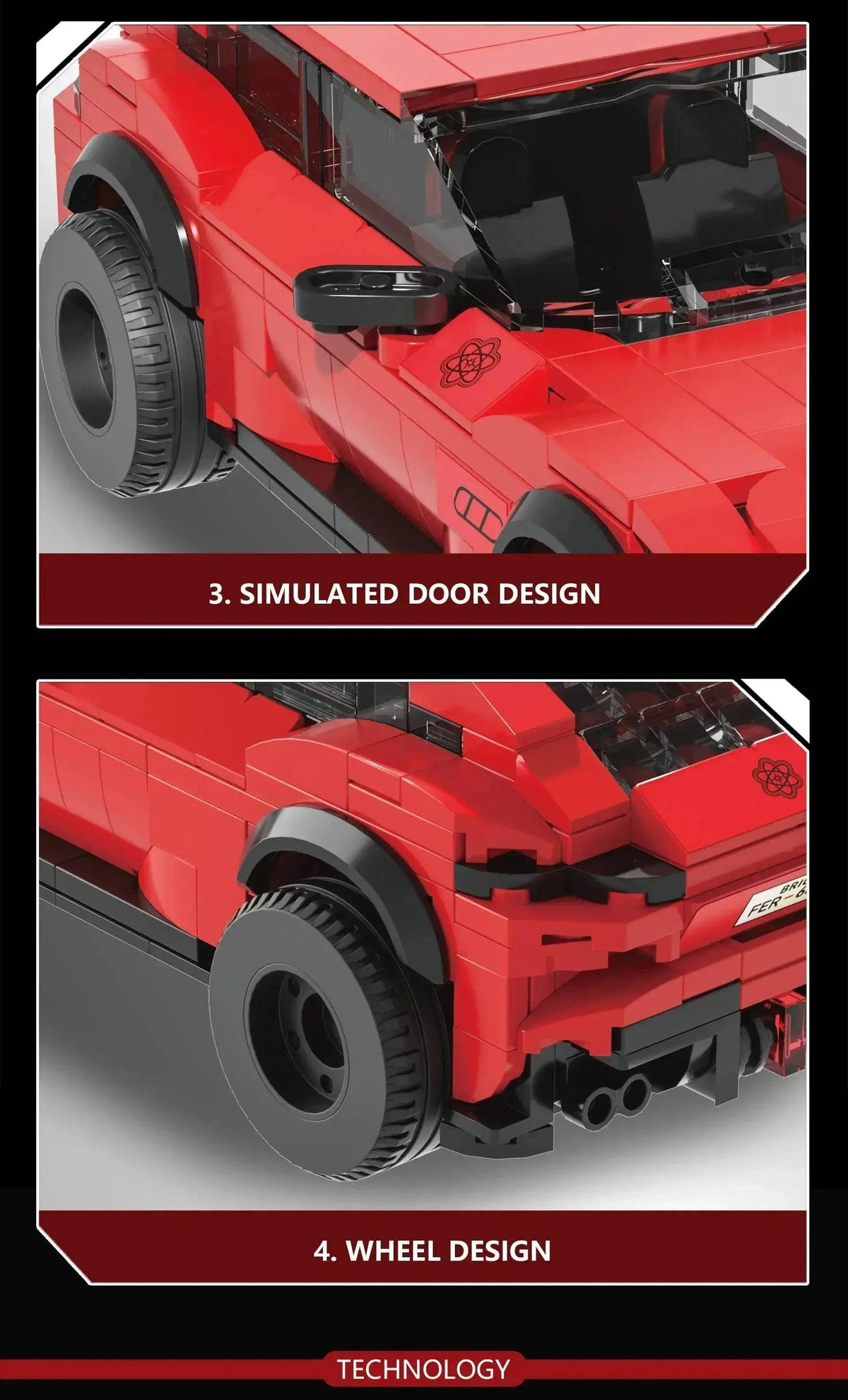  MOC 451PCS Off Road Vehicle Building Blocks City SUV Car Model MOC Bricks Holiday Gifts -  ToylandEU™
