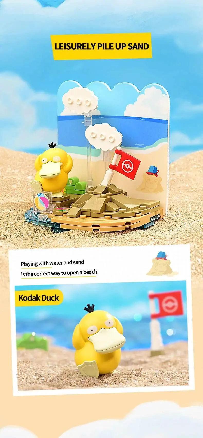  MOC Building Blocks Pikachu Psyduck Seaside Party Scene -  ToylandEU™