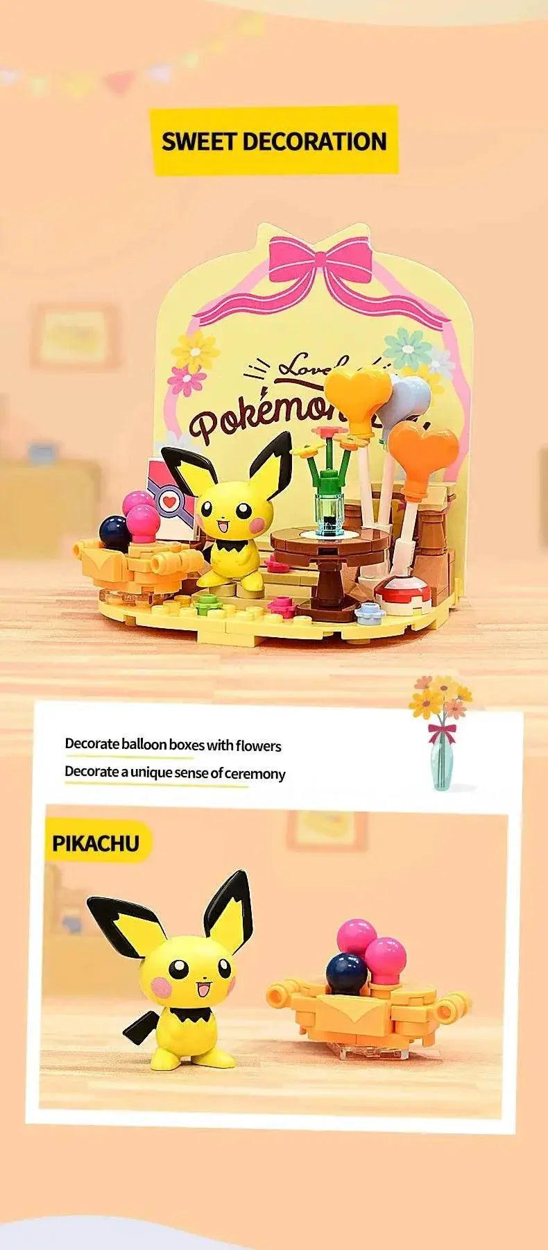  MOC Building Blocks Pikachu Psyduck Seaside Party Scene -  ToylandEU™