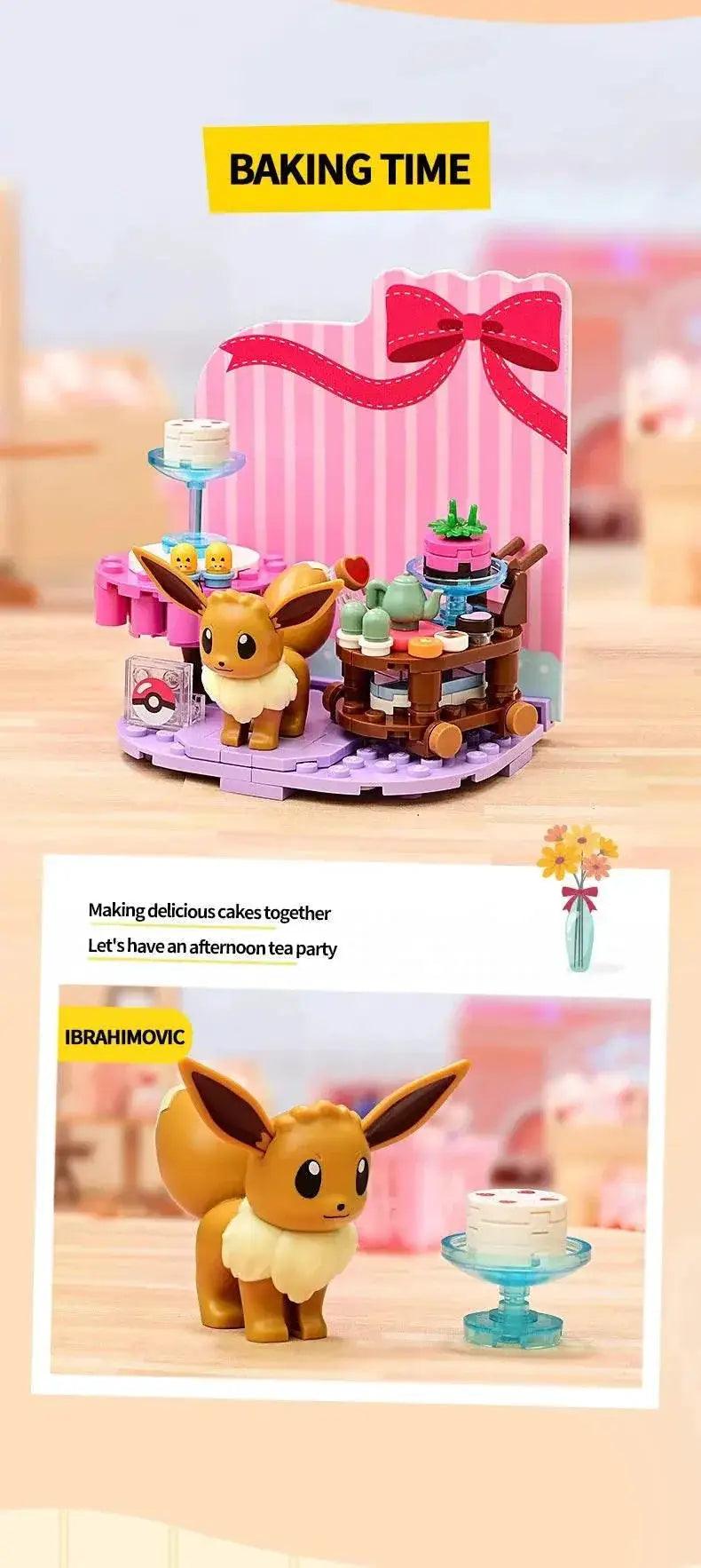  MOC Building Blocks Pikachu Psyduck Seaside Party Scene -  ToylandEU™
