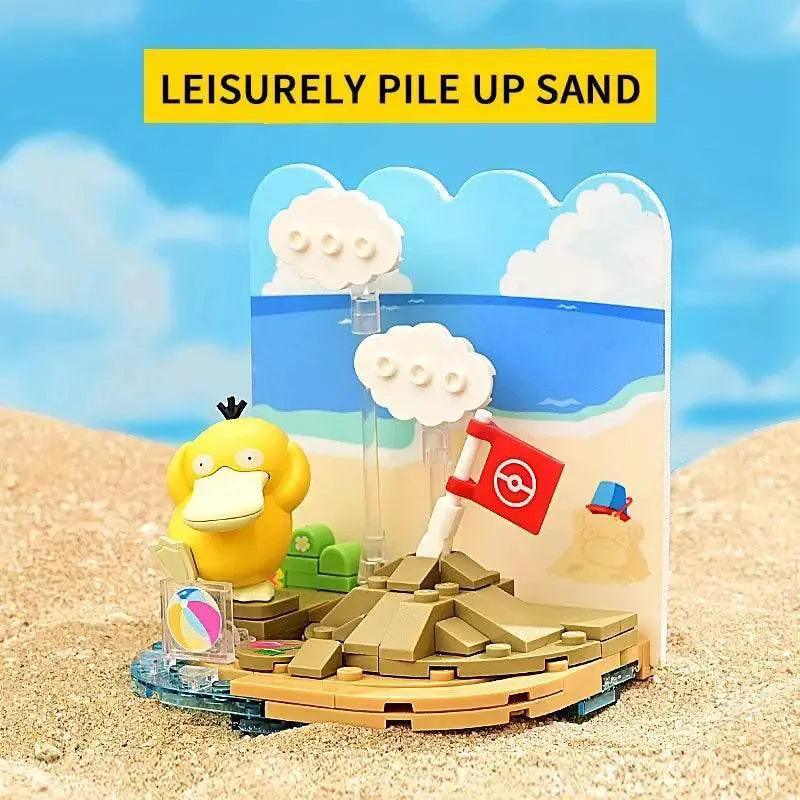  MOC Building Blocks Pikachu Psyduck Seaside Party Scene -  ToylandEU™