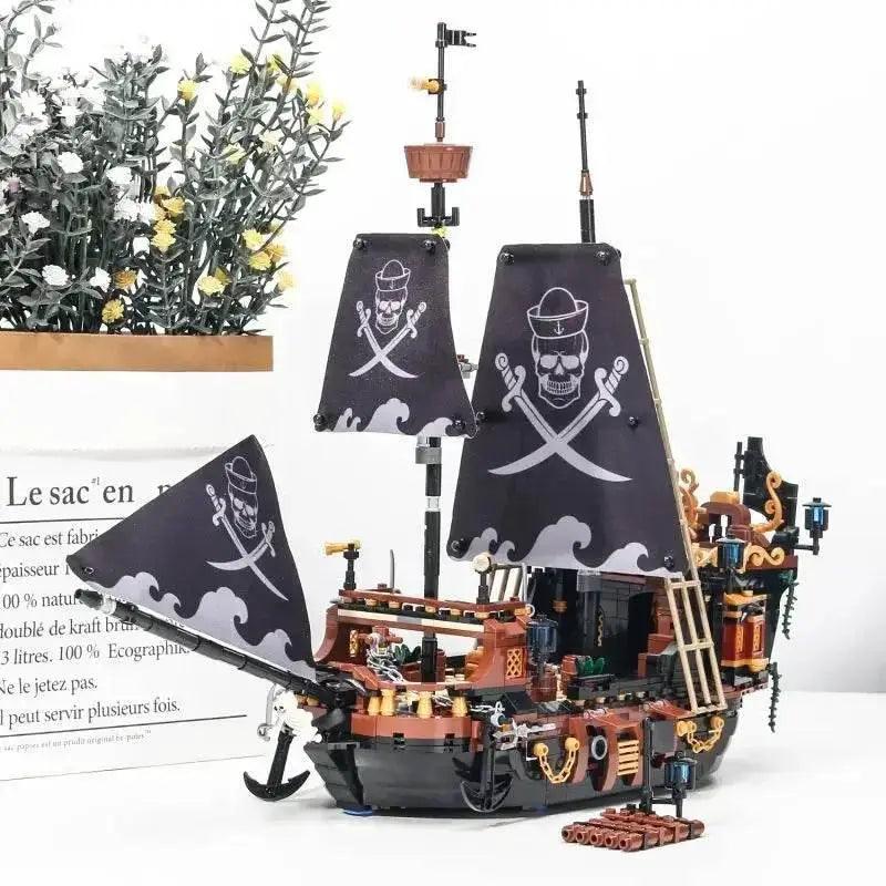  MOC Pirate Ship Building Blocks Sailboat Model Bricks Creative Decor -  ToylandEU™