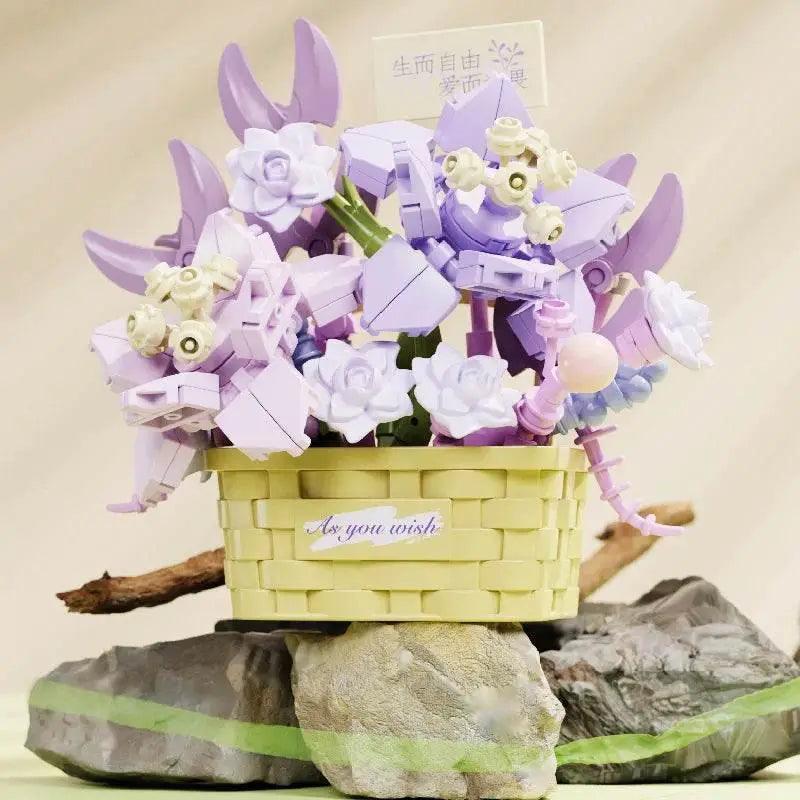  MOC Potted Flower Basket Building Blocks Creative Bonsai Plant -  ToylandEU™