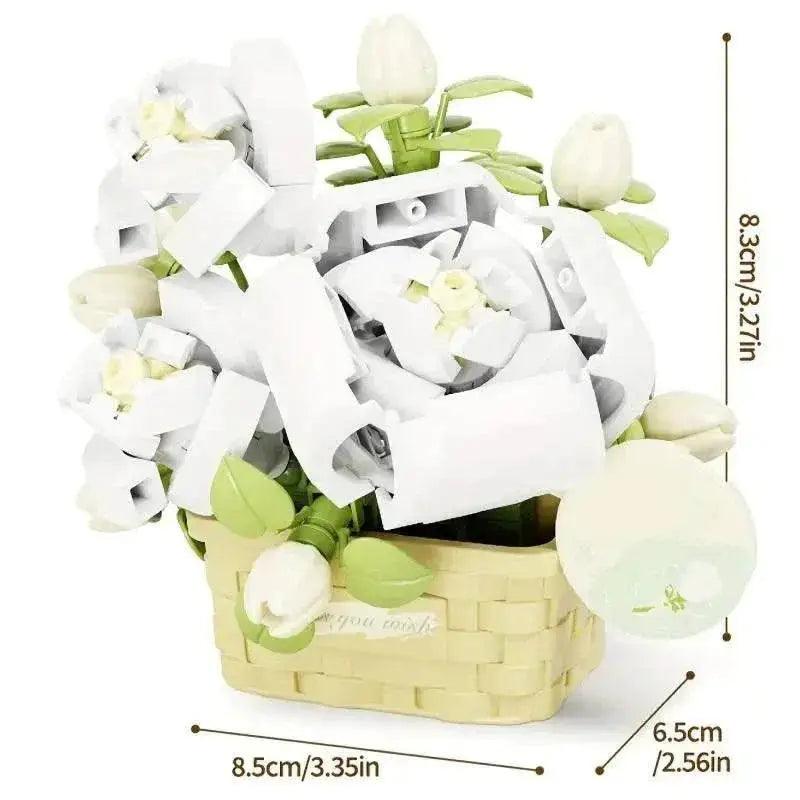  MOC Potted Flower Basket Building Blocks Creative Bonsai Plant -  ToylandEU™