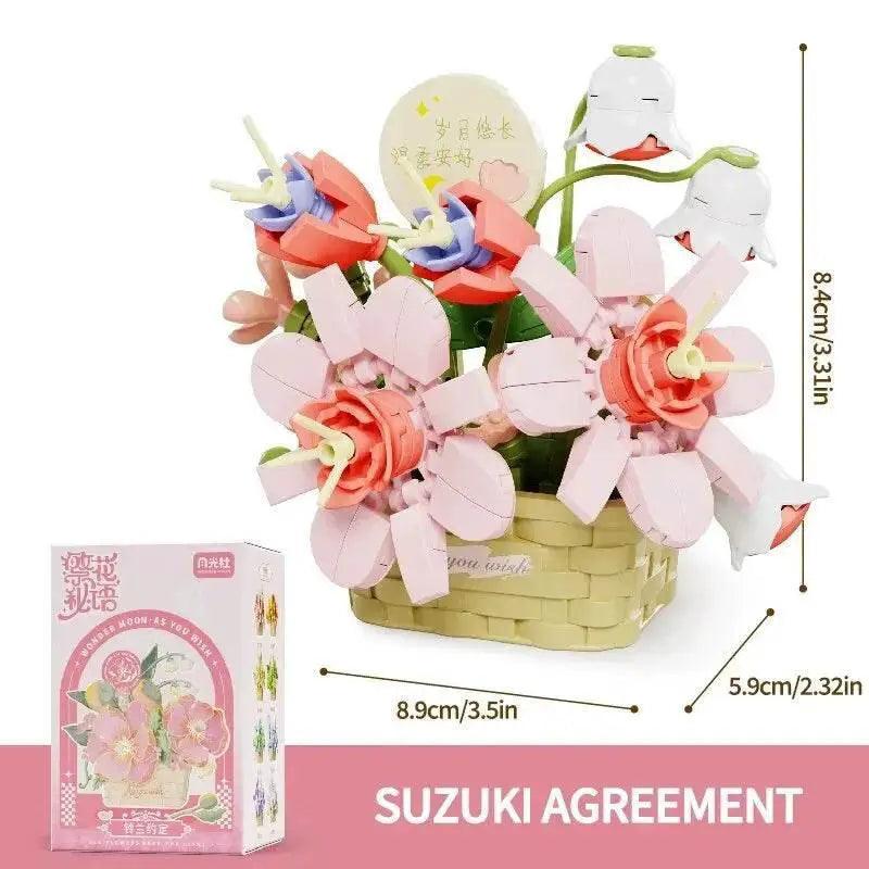  MOC Potted Flower Basket Building Blocks Creative Bonsai Plant -  ToylandEU™