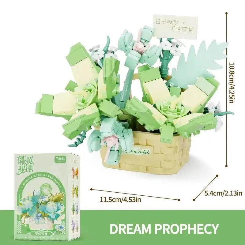  MOC Potted Flower Basket Building Blocks Creative Bonsai Plant -  ToylandEU™