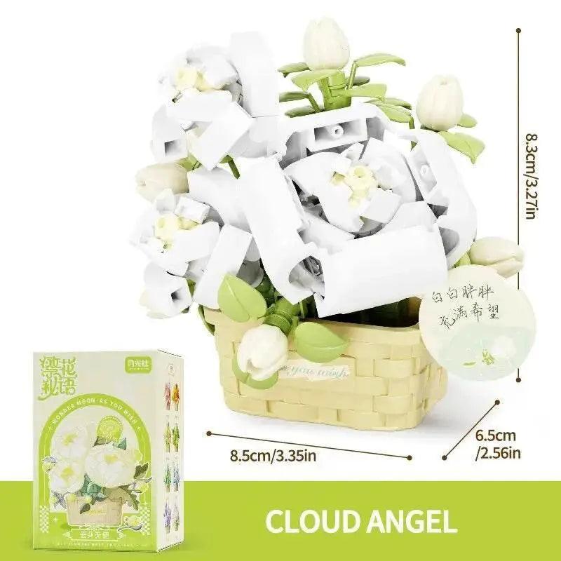  MOC Potted Flower Basket Building Blocks Creative Bonsai Plant -  ToylandEU™