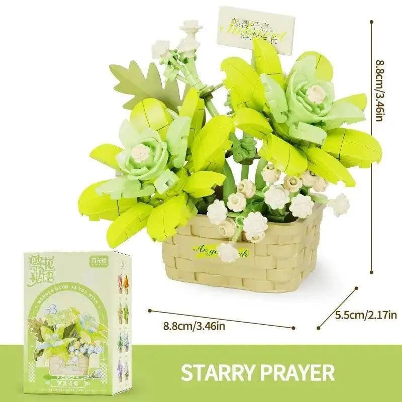  MOC Potted Flower Basket Building Blocks Creative Bonsai Plant -  ToylandEU™