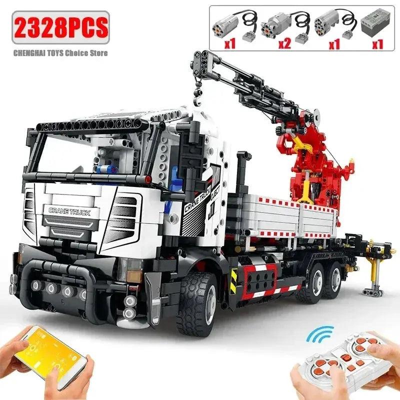 RC Crane Truck Building Blocks Set With Remote Control -  ToylandEU™