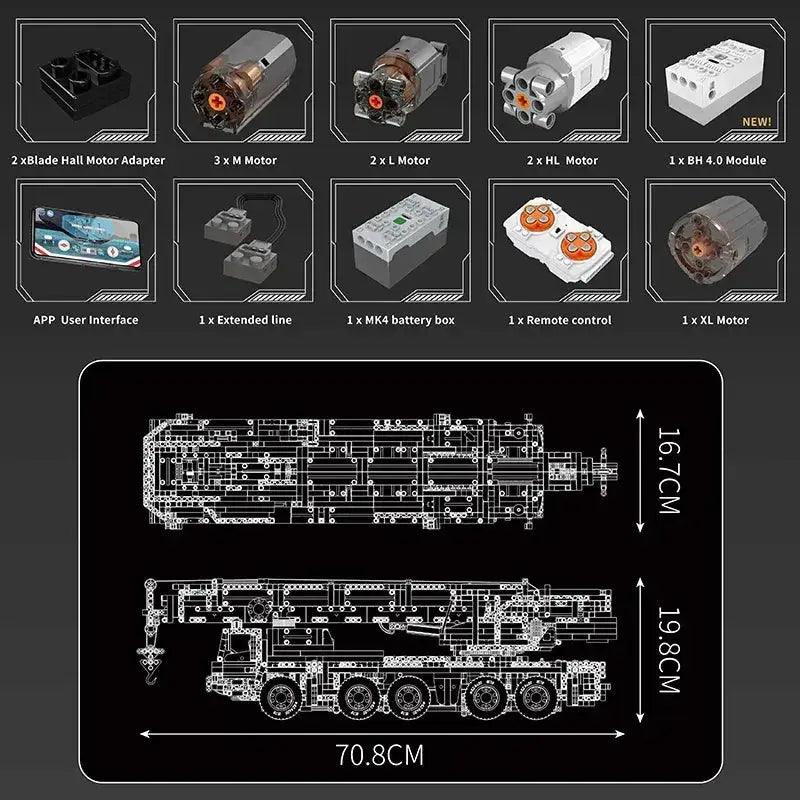  MOC RC Remote Control Crane Building Blocks For Adults -  ToylandEU™