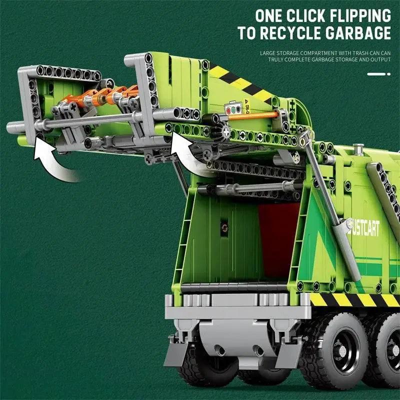  MOC Remote Control Compressed Garbage Truck Building Blocks Kids Toys -  ToylandEU™