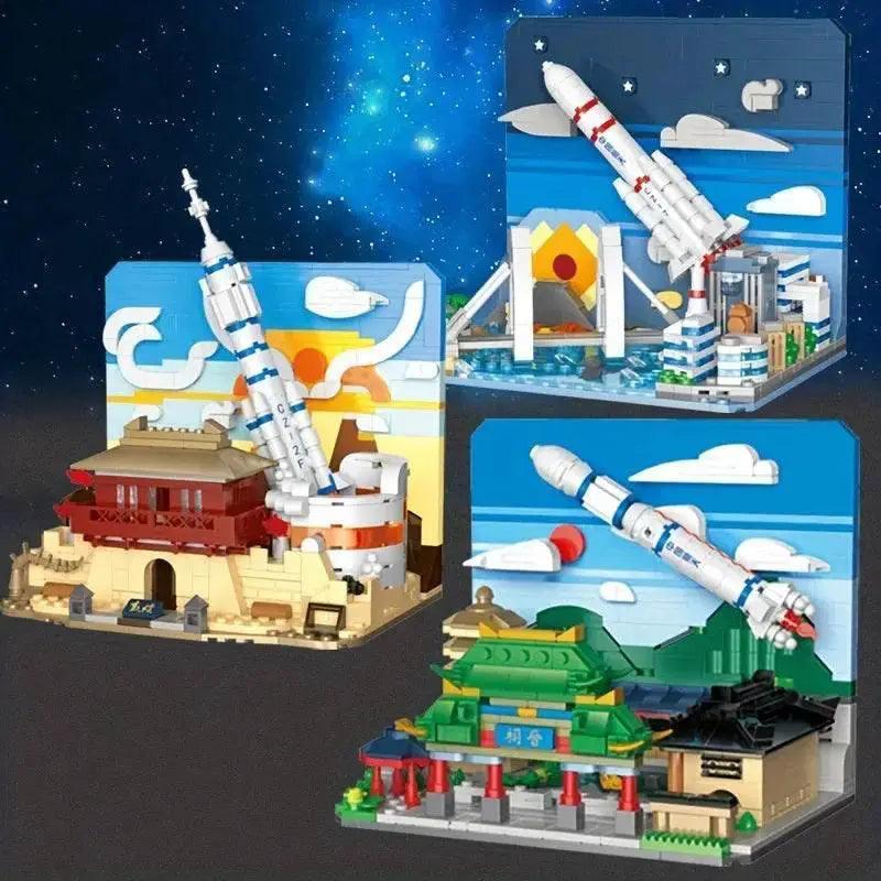  MOC Rocket Launch Center Building Blocks Space Shuttle Assembly Bricks Boys Toys Model Desktop Decoration Christmas Gifts -  ToylandEU™