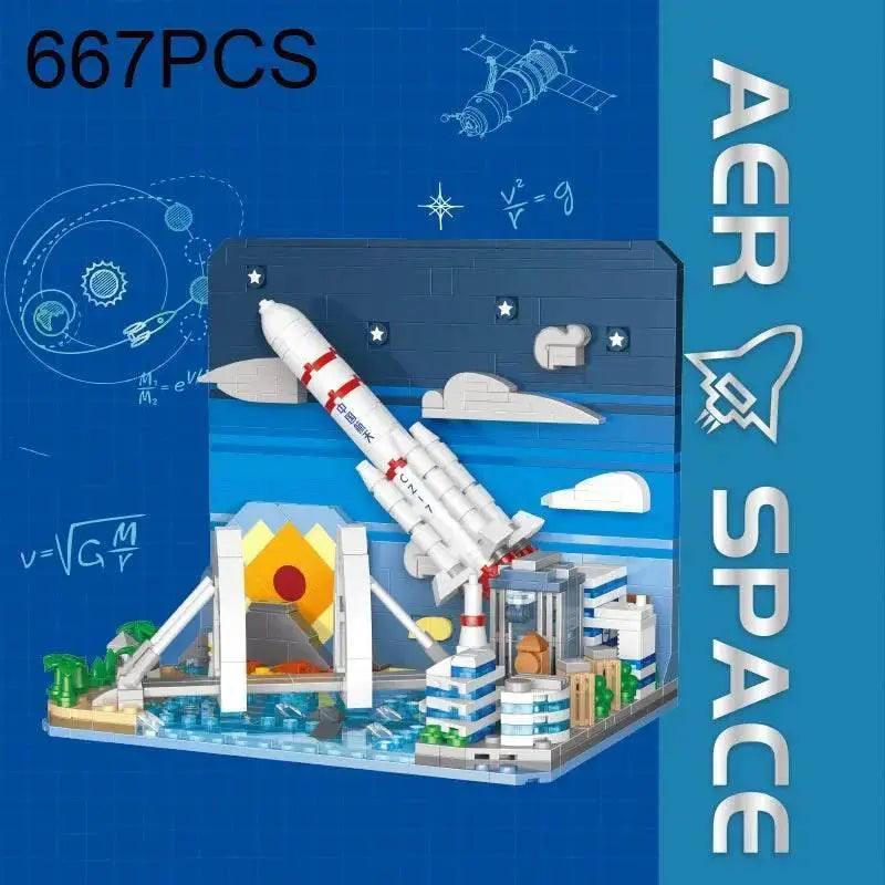  MOC Rocket Launch Center Building Blocks Space Shuttle Assembly Bricks Boys Toys Model Desktop Decoration Christmas Gifts -  ToylandEU™