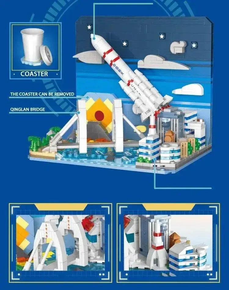  MOC Rocket Launch Center Building Blocks Space Shuttle Assembly Bricks Boys Toys Model Desktop Decoration Christmas Gifts -  ToylandEU™