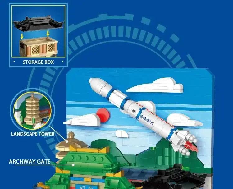  MOC Rocket Launch Center Building Blocks Space Shuttle Assembly Bricks Boys Toys Model Desktop Decoration Christmas Gifts -  ToylandEU™