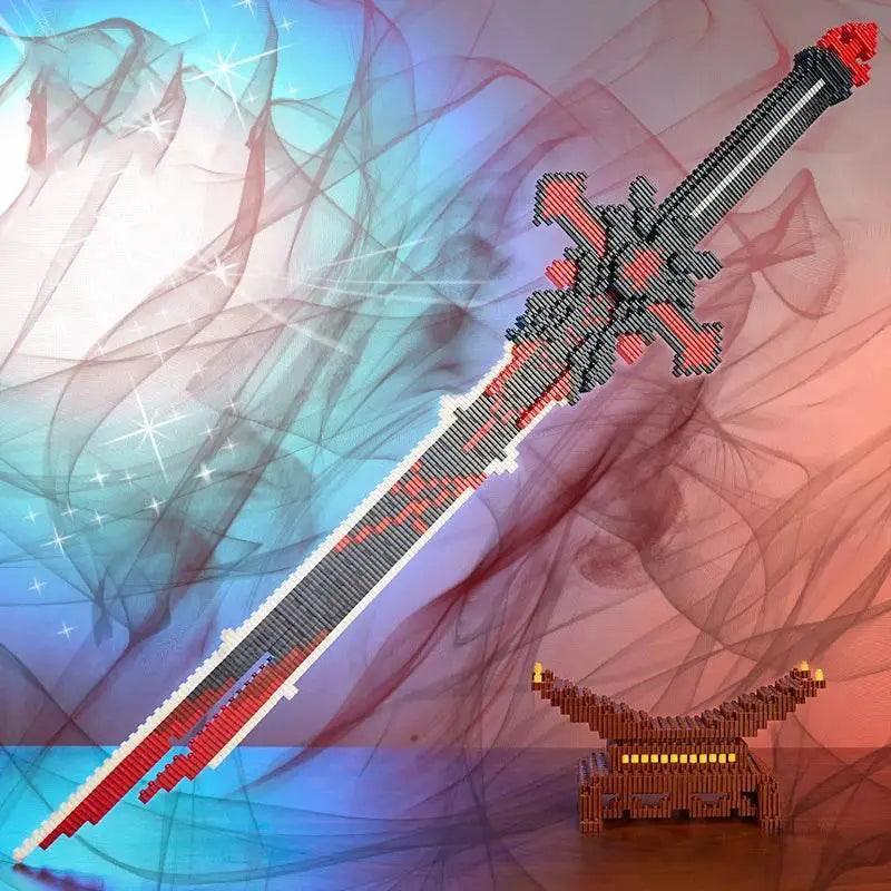  MOC Samurai Sword Building Blocks Anime Ninja Weapon Model Assembly Bricks Boys Toy Idea Desktop Decoration -  ToylandEU™