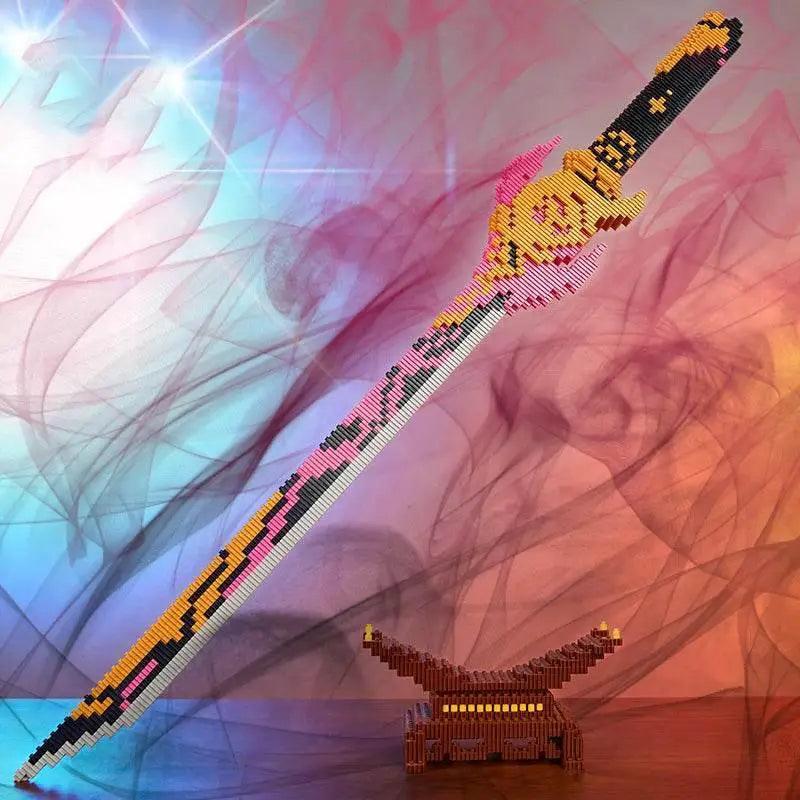  MOC Samurai Sword Building Blocks Anime Ninja Weapon Model Assembly Bricks Boys Toy Idea Desktop Decoration -  ToylandEU™