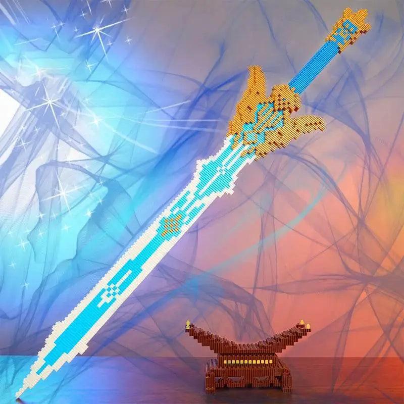  MOC Samurai Sword Building Blocks Anime Ninja Weapon Model Assembly Bricks Boys Toy Idea Desktop Decoration -  ToylandEU™