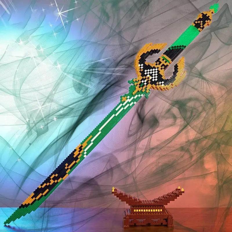  MOC Samurai Sword Building Blocks Anime Ninja Weapon Model Assembly Bricks Boys Toy Idea Desktop Decoration -  ToylandEU™