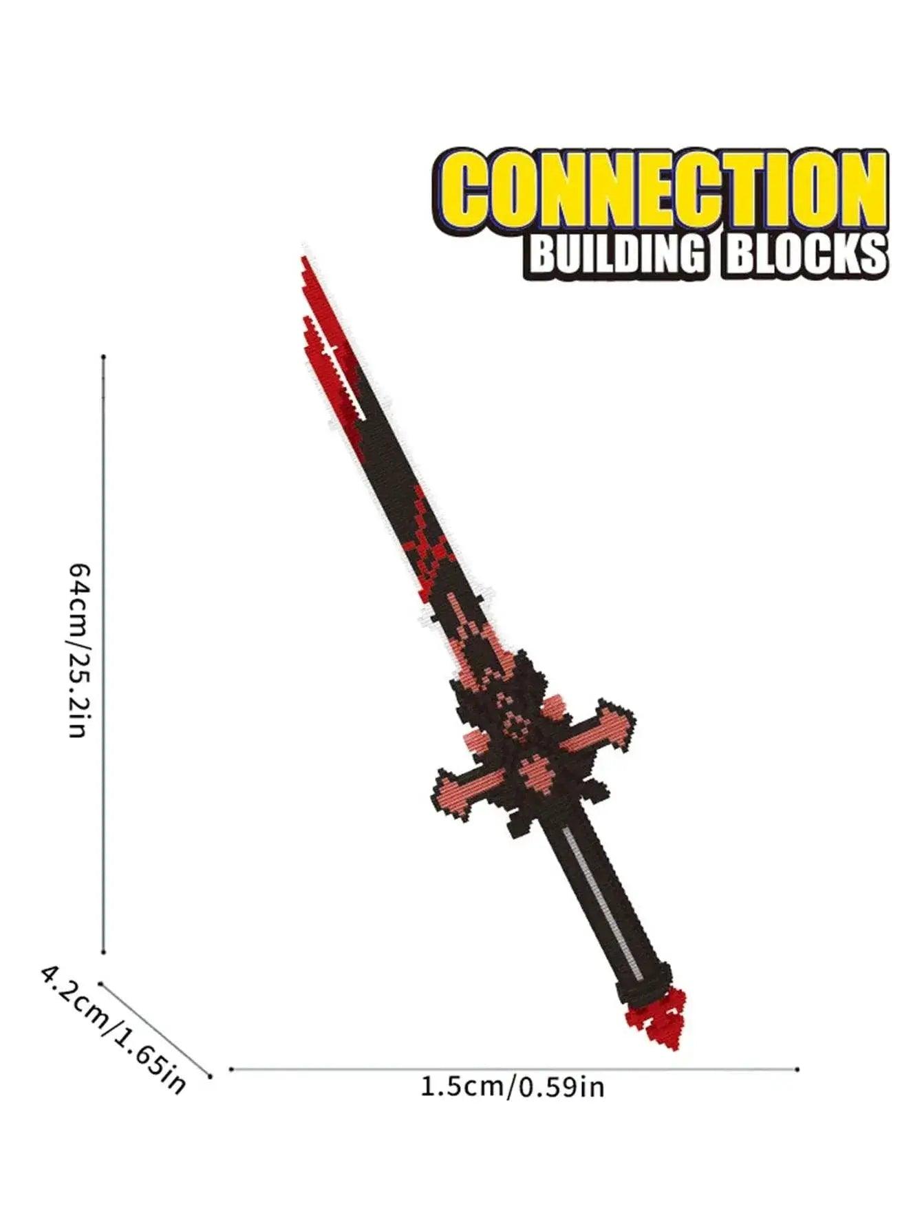  MOC Samurai Sword Building Blocks Anime Ninja Weapon Model Assembly Bricks Boys Toy Idea Desktop Decoration -  ToylandEU™