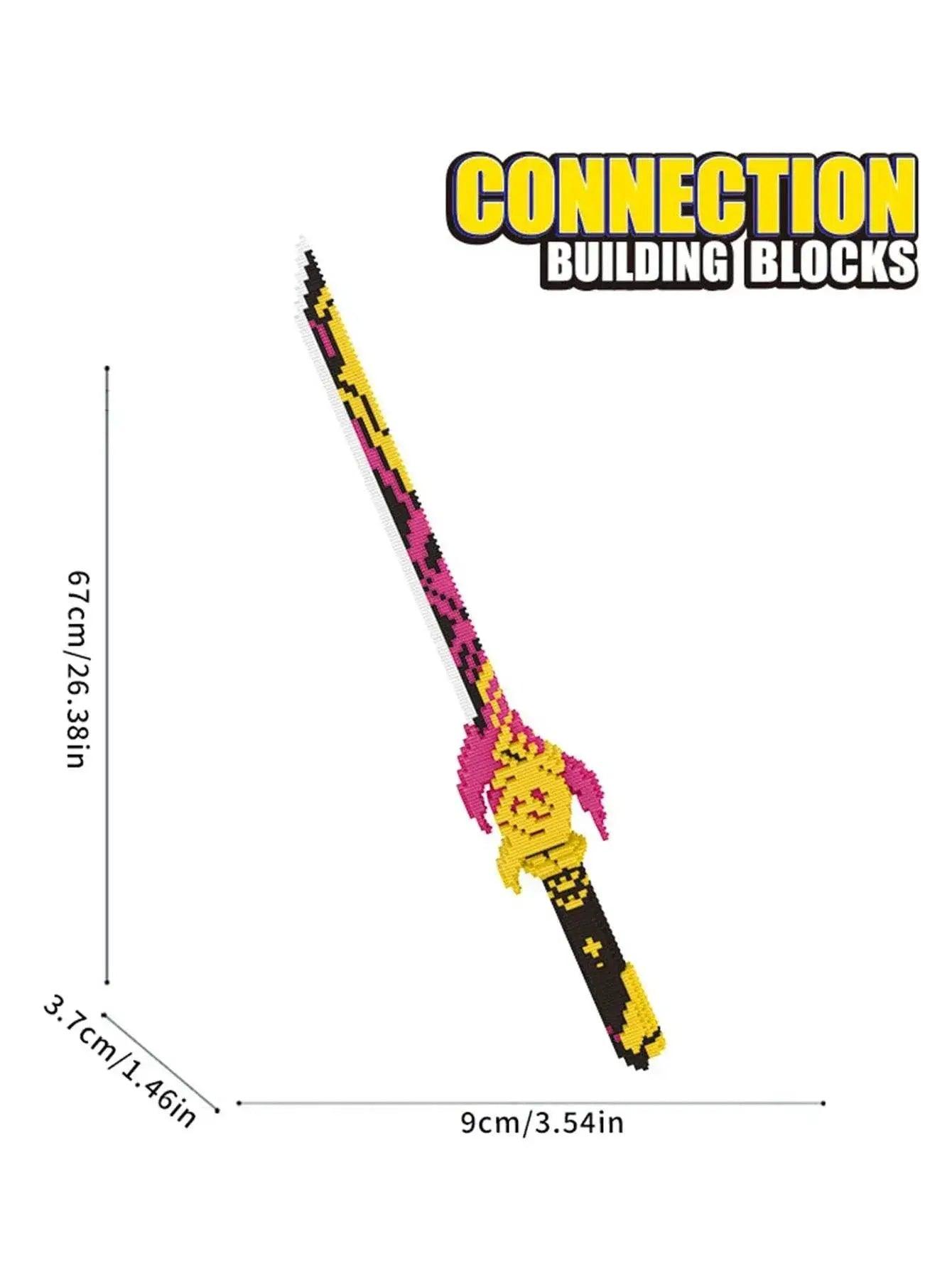  MOC Samurai Sword Building Blocks Anime Ninja Weapon Model Assembly Bricks Boys Toy Idea Desktop Decoration -  ToylandEU™