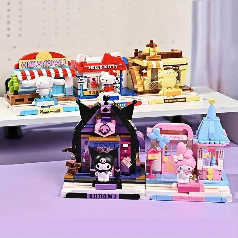  MOC Sanrio Assembled Toy Building Blocks Hello Kitty Kuromi Cinnamoroll My Melody Model Bricks -  ToylandEU™