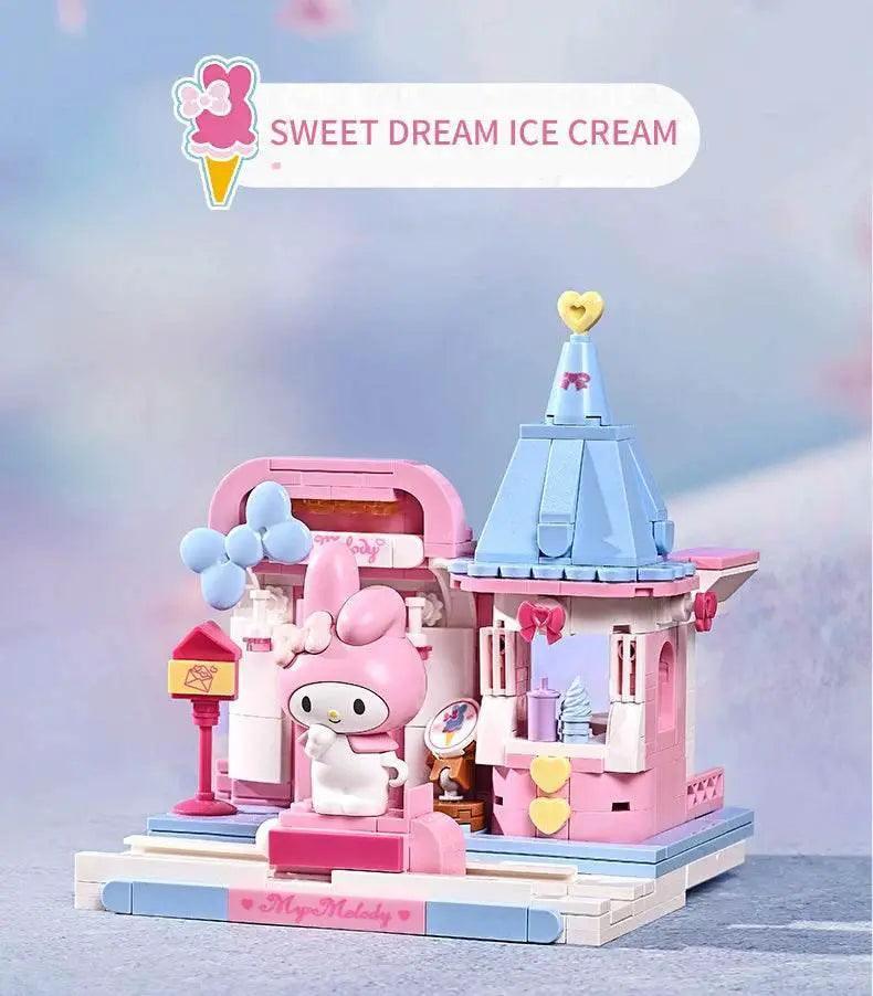  MOC Sanrio Assembled Toy Building Blocks Hello Kitty Kuromi Cinnamoroll My Melody Model Bricks -  ToylandEU™