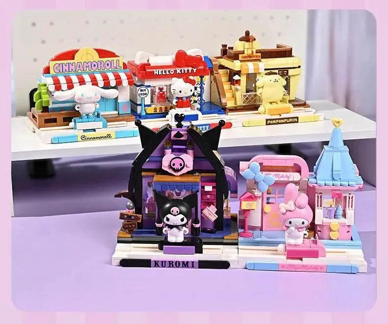  MOC Sanrio Assembled Toy Building Blocks Hello Kitty Kuromi Cinnamoroll My Melody Model Bricks -  ToylandEU™