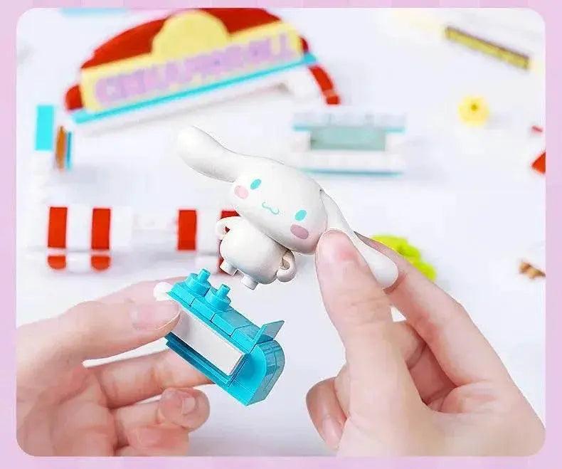  MOC Sanrio Assembled Toy Building Blocks Hello Kitty Kuromi Cinnamoroll My Melody Model Bricks -  ToylandEU™