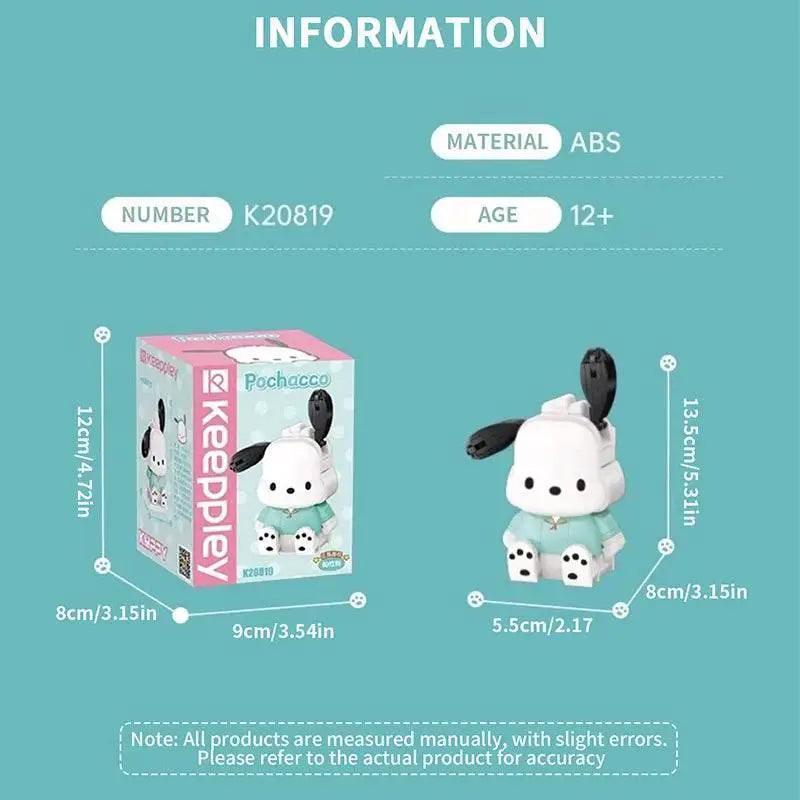  Sanrio Pochacco Building Block Pet Dog Assemble Toys Gifts -  ToylandEU™
