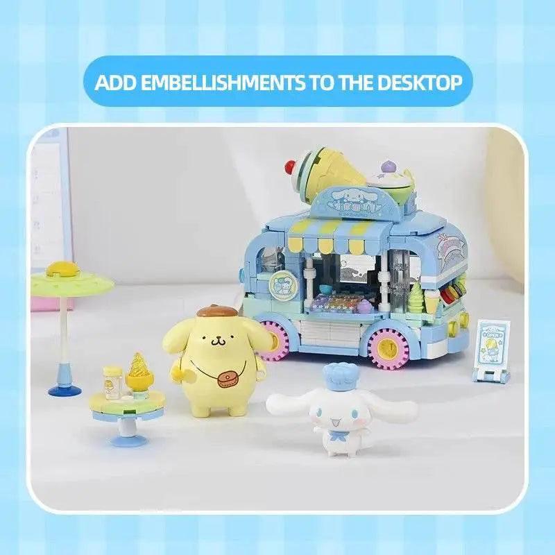  MOC Sanrio Series Building Blocks Hello Kitty Pochacco Burger Car -  ToylandEU™