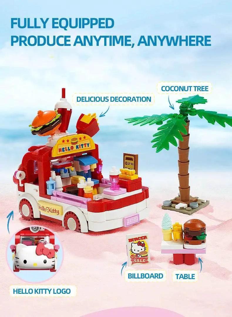  MOC Sanrio Series Building Blocks Hello Kitty Pochacco Burger Car -  ToylandEU™