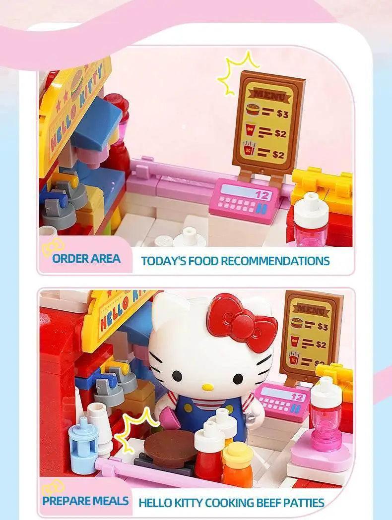  MOC Sanrio Series Building Blocks Hello Kitty Pochacco Burger Car -  ToylandEU™