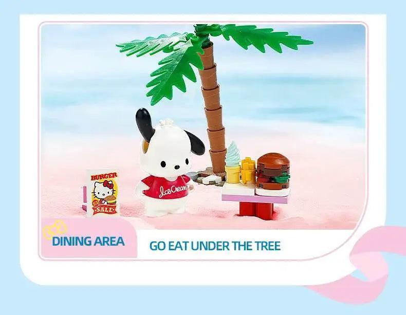  MOC Sanrio Series Building Blocks Hello Kitty Pochacco Burger Car -  ToylandEU™