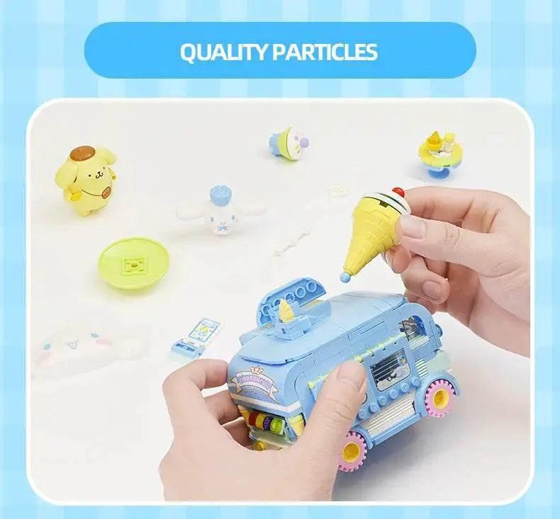  MOC Sanrio Series Building Blocks Hello Kitty Pochacco Burger Car -  ToylandEU™