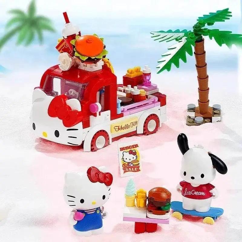  MOC Sanrio Series Building Blocks Hello Kitty Pochacco Burger Car -  ToylandEU™