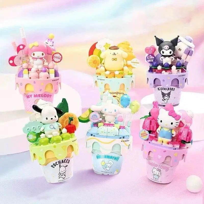  MOC Sanrio Series Ice Cream Cone Building Blocks Kids Toys Gift -  ToylandEU™