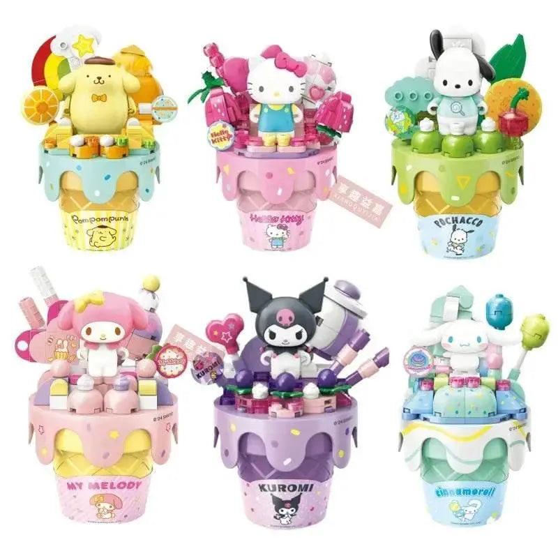  MOC Sanrio Series Ice Cream Cone Building Blocks Kids Toys Gift -  ToylandEU™