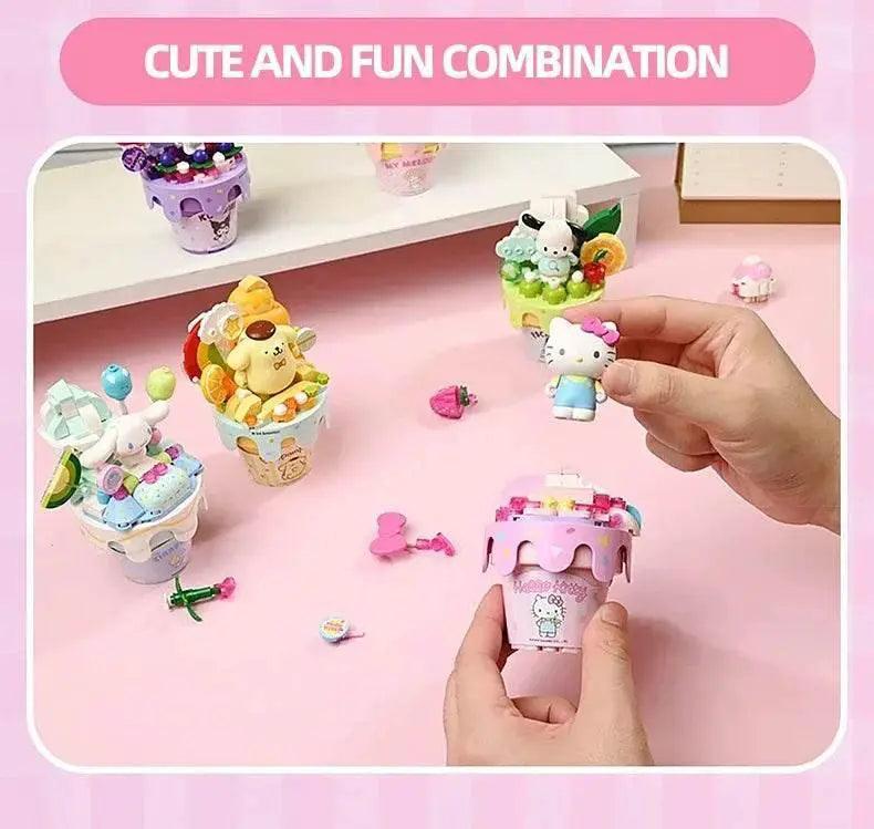  MOC Sanrio Series Ice Cream Cone Building Blocks Kids Toys Gift -  ToylandEU™