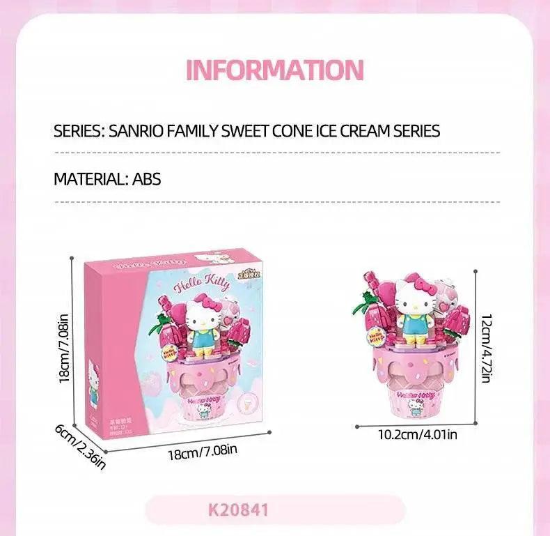  MOC Sanrio Series Ice Cream Cone Building Blocks Kids Toys Gift -  ToylandEU™