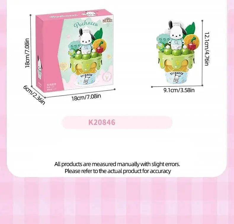  MOC Sanrio Series Ice Cream Cone Building Blocks Kids Toys Gift -  ToylandEU™