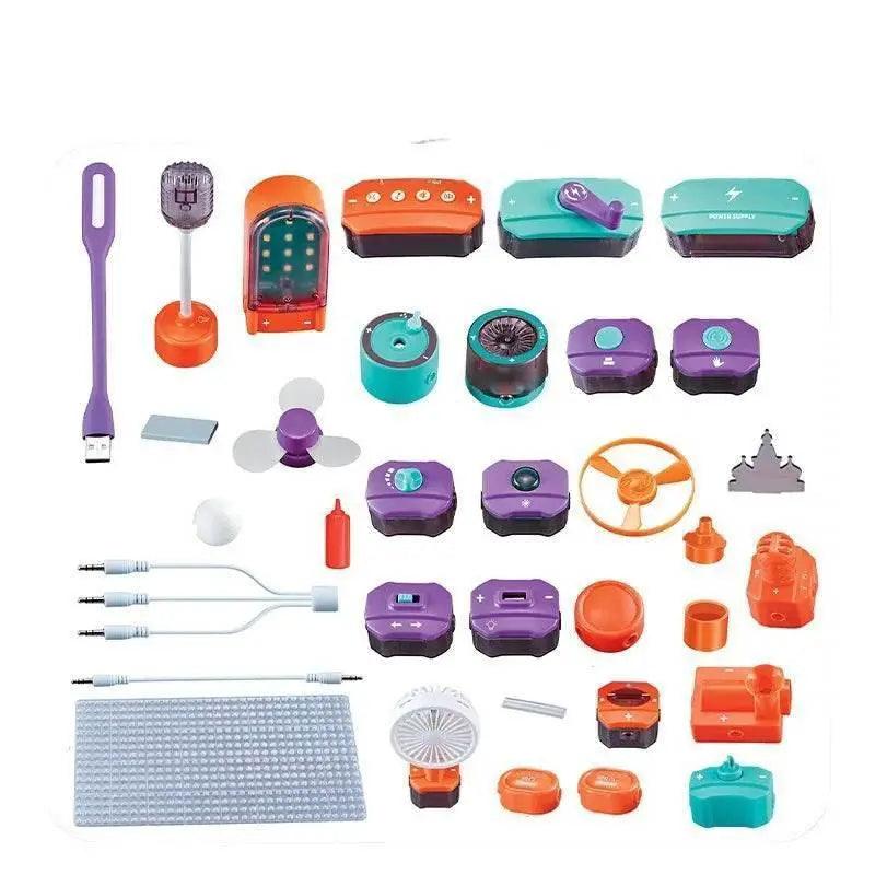  MOC New DIY Science Experiment Electronic Building Blocks Children's Circuit Physics Toys to Exercise Thinking Ability -  ToylandEU™