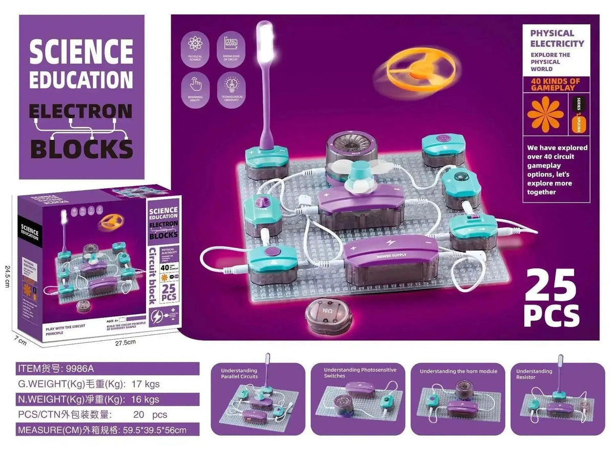  MOC New DIY Science Experiment Electronic Building Blocks Children's Circuit Physics Toys to Exercise Thinking Ability -  ToylandEU™